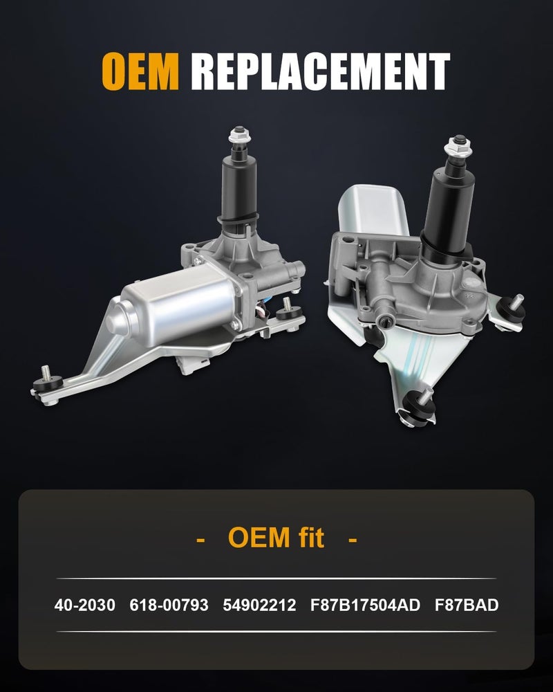 ROADFAR Windshield Wiper Motor Replacement fit for 1997-2002 For Ford Trucks,1998-2002 For Lincoln Trucks,2001-1998 For Mercury Trucks,40-2030,618-00793,54902212 - Image 2